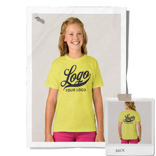 Lemon Yellow Company Logo Swag Business Kids Girls T-Shirt