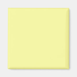 Lemon Yellow FFFF9F Colour with Add a Name Option Magnet