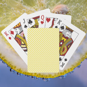 Lemon Yellow Fruit Pattern Playing Cards