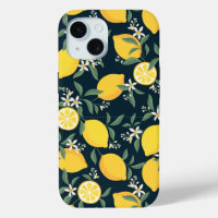 Lemon Yellow Leaf Pattern