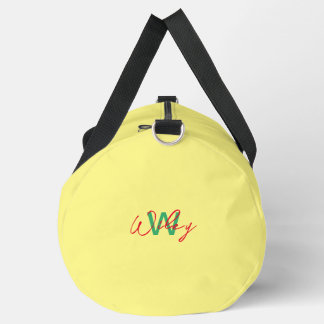 Lemon yellow Minimalist Business Duffle Bag