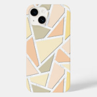 Lemon yellow mosaic pattern