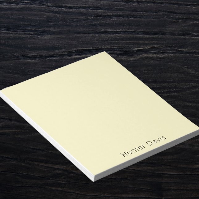 Lemon yellow name notepad (Creator Uploaded)