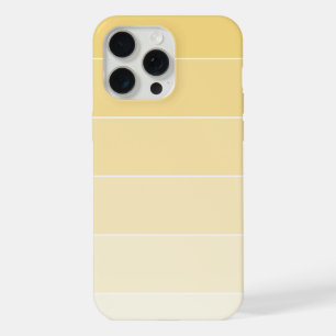 Lemon Yellow Ombré Stripes iPhone 15 Pro Max Case