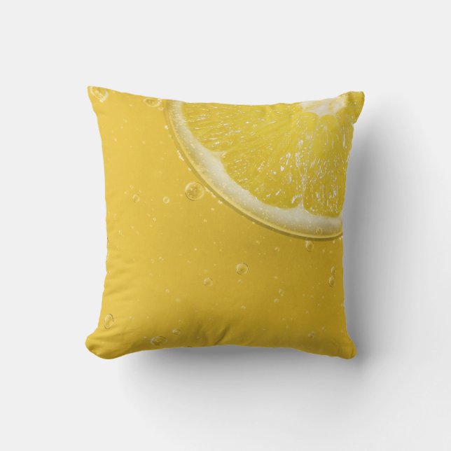 Lemon Yellow Outdoor Pool Pillow (Front)