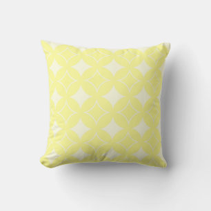 Lemon yellow shippo pattern cushion