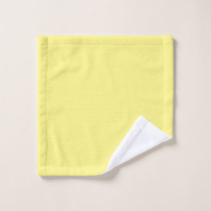 Lemon yellow, solid color, bath towel set