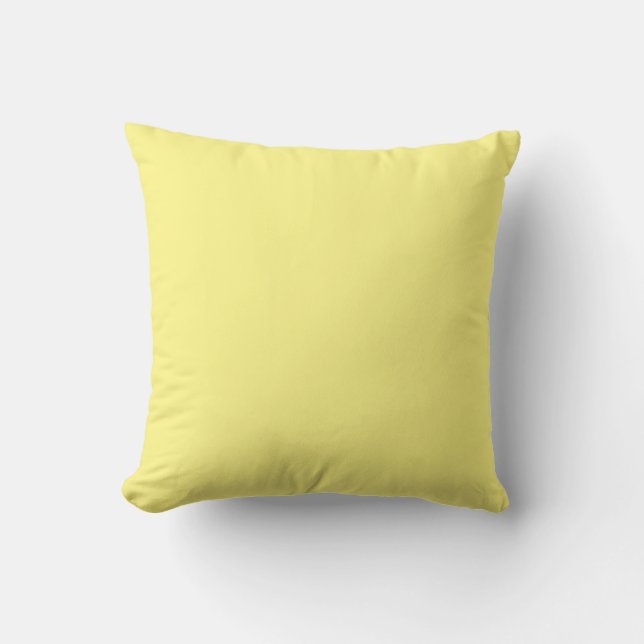 Lemon yellow, solid colour, cushion (Front)
