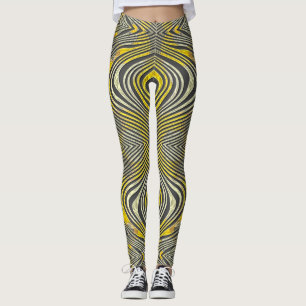 Lemon Zebra Leggings