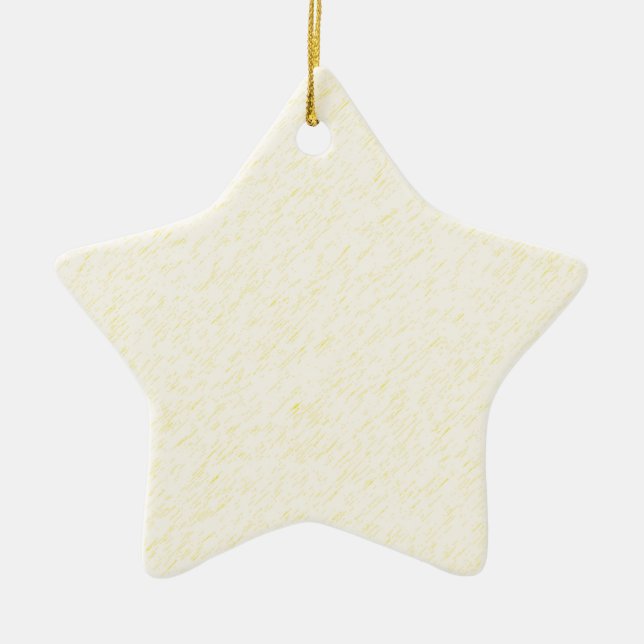 Lemon Zest print - yellow faun accessories custom Ceramic Tree Decoration (Front)