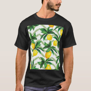 Lemon zigzag: vintage hand-drawn pattern. T-Shirt