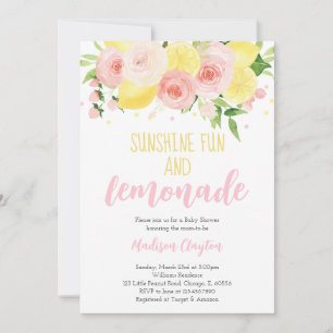 Lemonade Baby Shower Invitation
