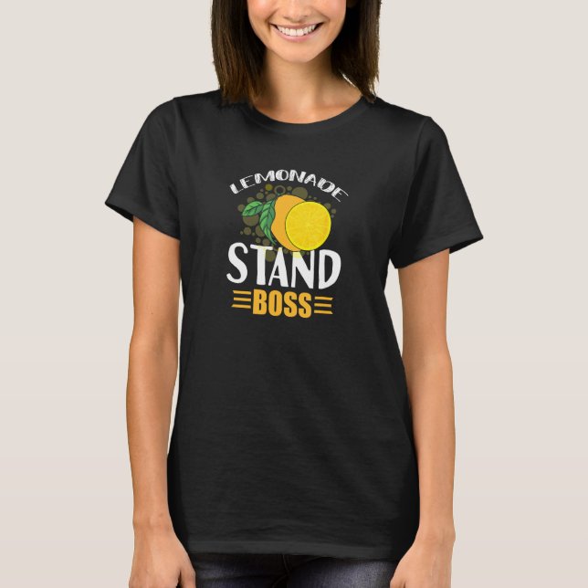 Lemonade CEO Security Stand Lemon Juice T-Shirt (Front)