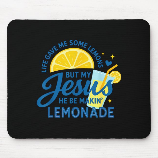 Lemonade Christian Apparel Religious Jesus  Mouse Pad (Front)