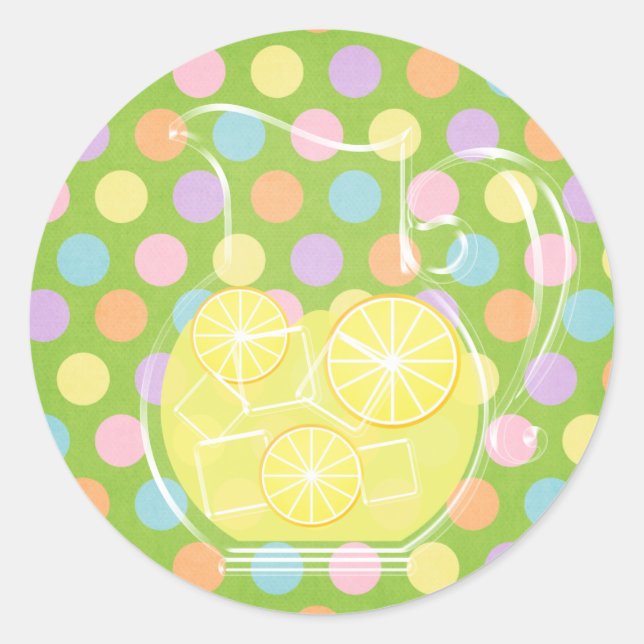 Lemonade Classic Round Sticker (Front)