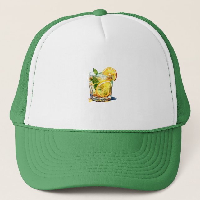 Lemonade Cocktail Drink Trucker Hat (Front)