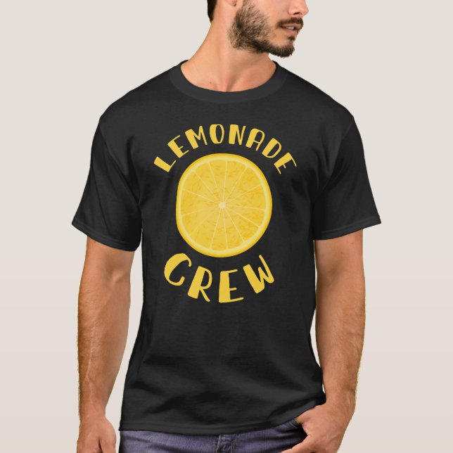Lemonade Crew - Funny True Lemon Juice Stand Squad T-Shirt (Front)