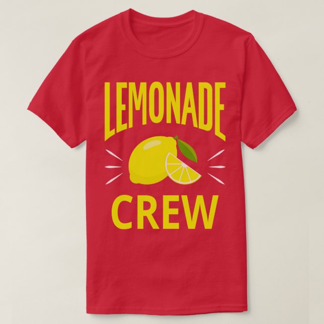 Lemonade Crew I Summer and Lemons T-Shirt (Design Front)