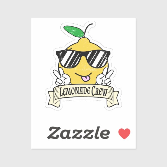 Lemonade Crew - Kawaii Peace Hand and Sunglasses (Sheet)