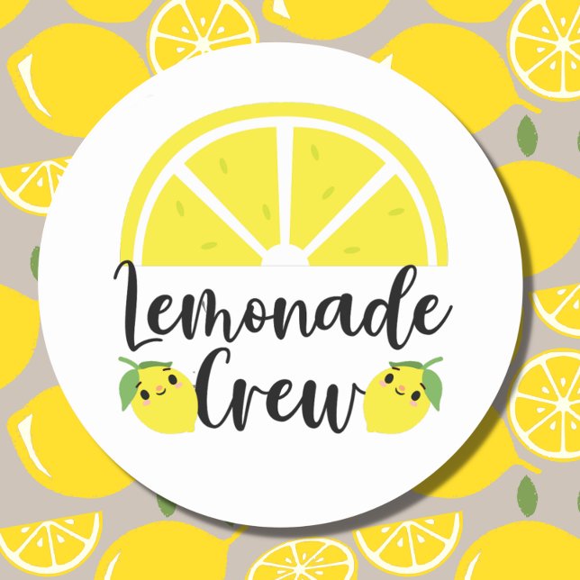 Lemonade Crew Lemonade Stand Classic Round Sticker (Creator Uploaded)