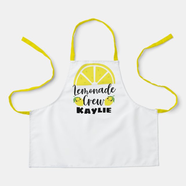 Lemonade Crew Personalised Lemonade Stand Apron (Front)