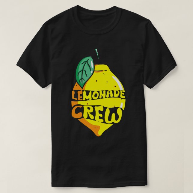 Lemonade Crew Summer Time Lemon Drink T-Shirt (Design Front)