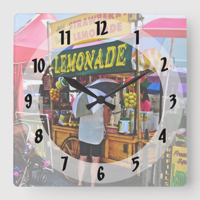 Lemonade For Sale Square Wall Clock (Front)