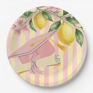 Lemonade Freshly Graduated Lemon Graduation Party Paper Plate
