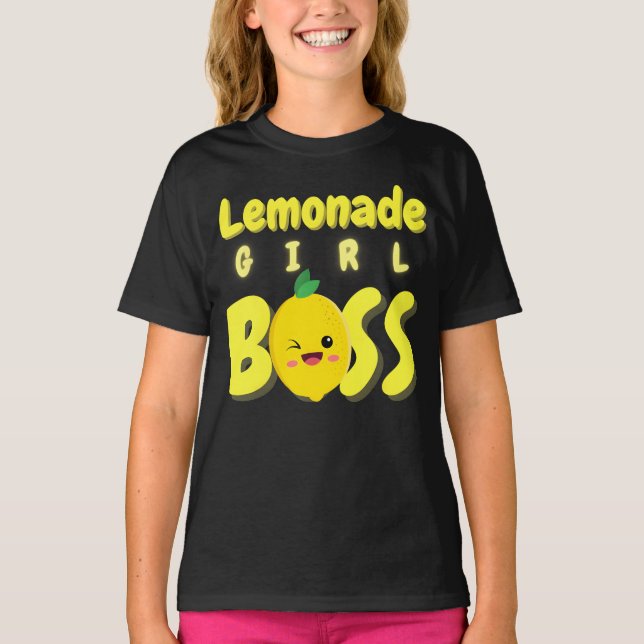 Lemonade Girl Boss Lemonade Stand Boss Lemonade  T-Shirt (Front)