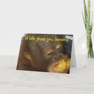 Lemonade: if life gives you lemons card