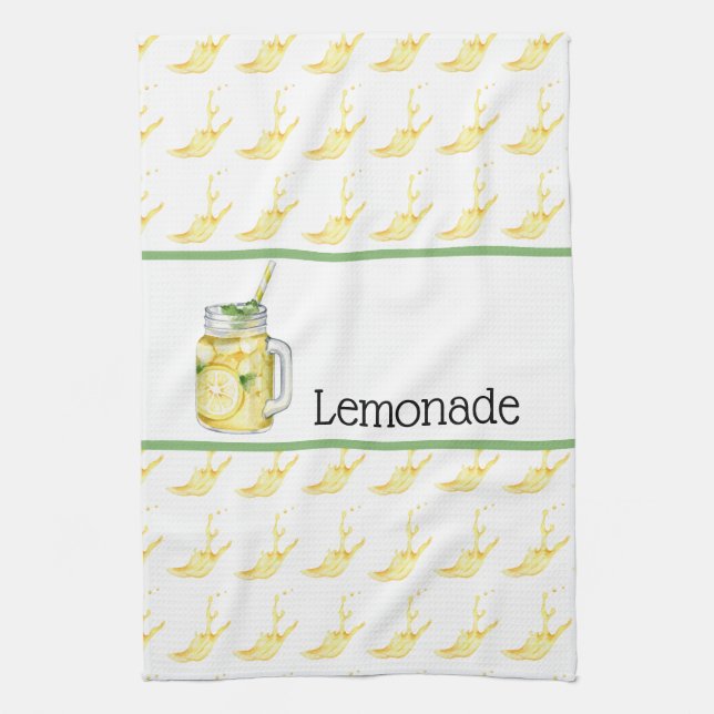 Lemonade In A Glass Kitchen Towel (Vertical)