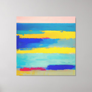 "Lemonade Lullaby" Abstract Art Canvas Print