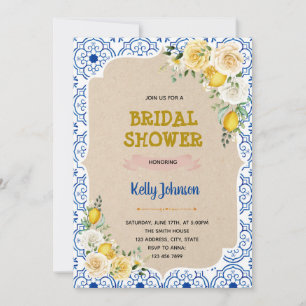 Lemonade orange citrus invitation