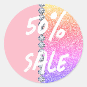 Lemonade Pink Marketing Sale Product Branding Classic Round Sticker
