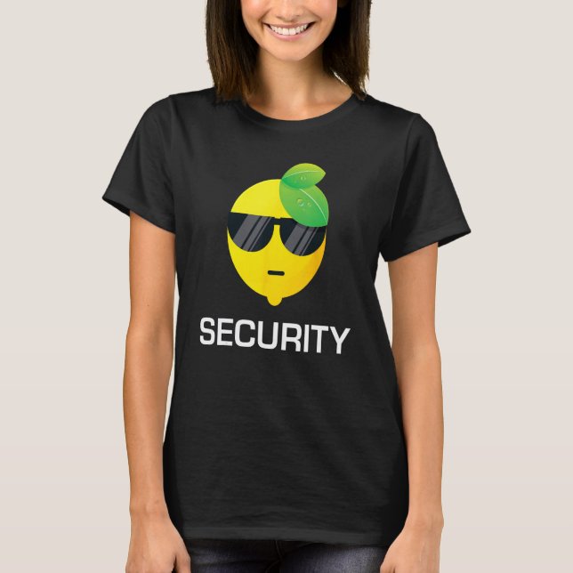Lemonade Security Funny Lemonade Lemon Stand Crew T-Shirt (Front)