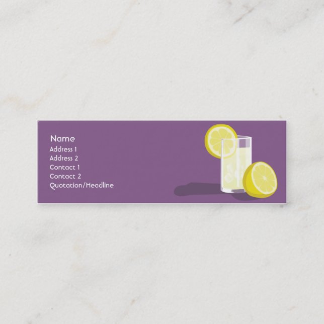 Lemonade - Skinny Mini Business Card (Front)