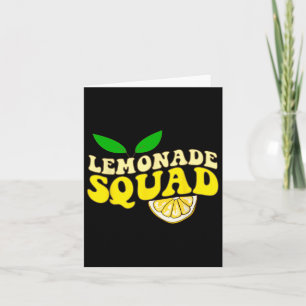 Lemonade Squad Funny For Stand Boss Lemon Juice Su Card