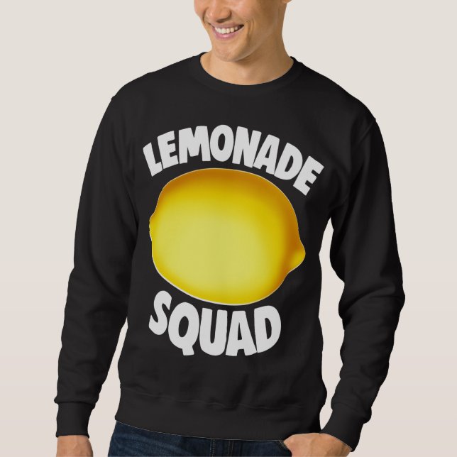 Lemonade Squad Summer Tropical Yellow Fruit Sweatshirt (Front)
