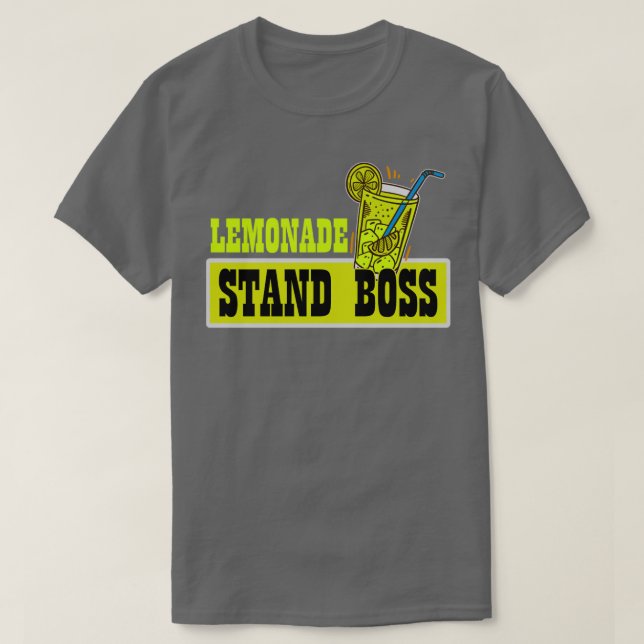 Lemonade Stand Boss Funny Lemon Juice Business T-Shirt (Design Front)