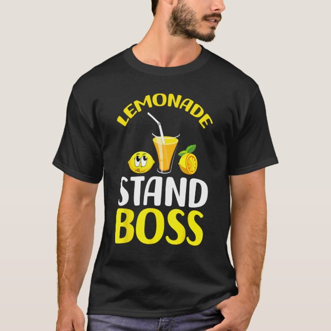 Lemonade Stand Boss Funny lemonade summer T-Shirt (Front)