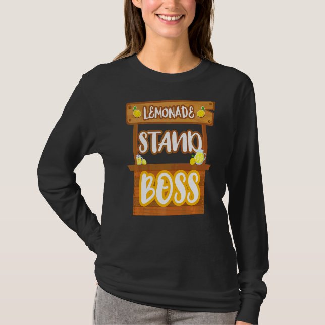 Lemonade Stand Boss Lemon Juice T-Shirt (Front)
