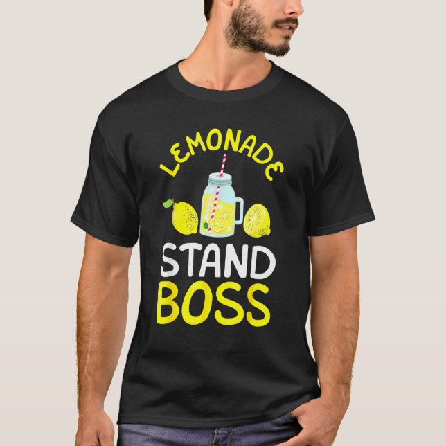 Lemonade Stand Boss Lemon Juice T-Shirt (Front)