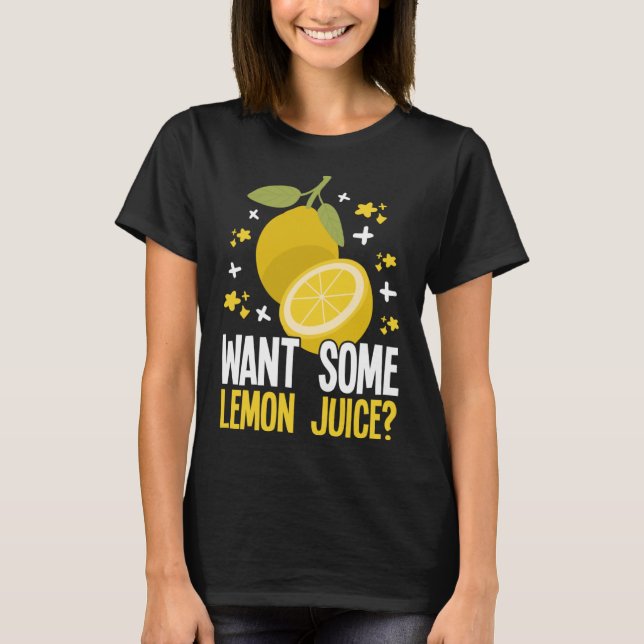 Lemonade Stand Business Boss Sell Lemon Juice Crew T-Shirt (Front)
