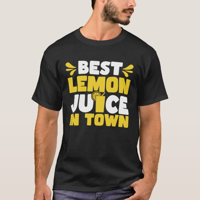 Lemonade Stand Business Boss Sell Lemon Juice Crew T-Shirt (Front)