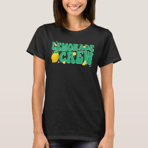 Lemonade Stand Crew Boss Lemon Juice Retro Groovy  T-Shirt