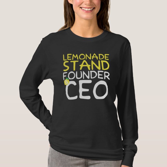 Lemonade Stand Founder & Ceo T-Shirt (Front)
