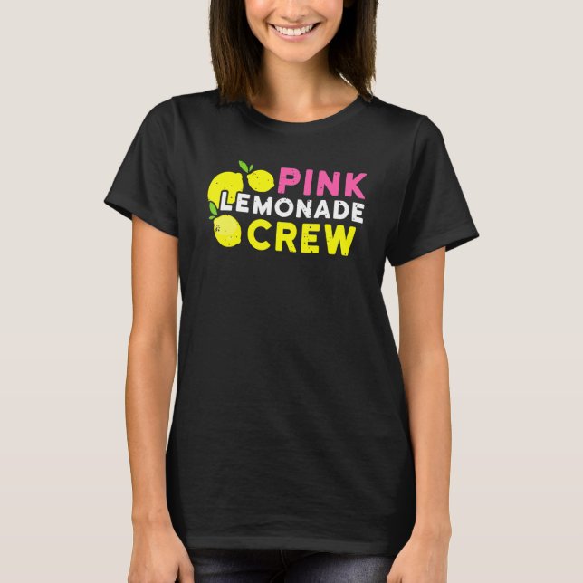 Lemonade Stand Pink Lemonade Crew Summer Fruit Lem T-Shirt (Front)