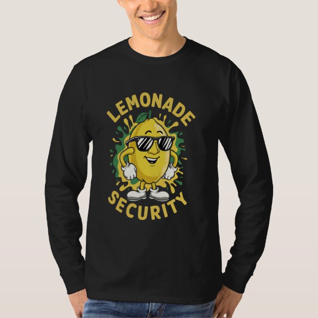 Lemonade Stand Security Boss Summer Cute Lemon Jui T-Shirt (Front)