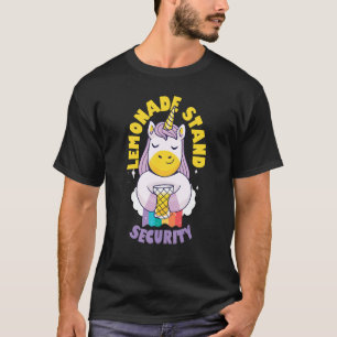 Lemonade Stand Security Entrepreneur Kids Unicor T-Shirt