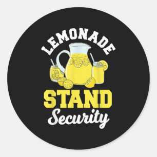 Lemonade Stand Security Lemon Juice Citrus Summer Classic Round Sticker